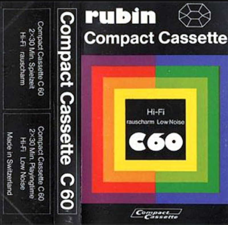 Compact Cassette Rubin 60 Type I Normal Switzerland