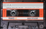 Compact Cassette RAKS High Dynamic 46 Type I Normal 1977 Europe