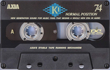 Compact Cassette AXIA K1 74 "K1C 74" Type I Normal 1997 Japan