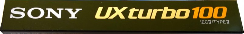 Compact Cassette Sony UX turbo 100 Type II Chrome 1990 Europe