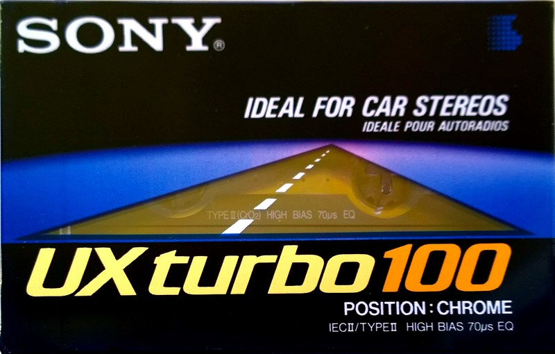 Compact Cassette Sony UX turbo 100 Type II Chrome 1990 Europe