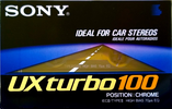 Compact Cassette Sony UX turbo 100 Type II Chrome 1990 Europe