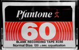 Compact Cassette Pfantone 60 "XC" Type I Normal USA