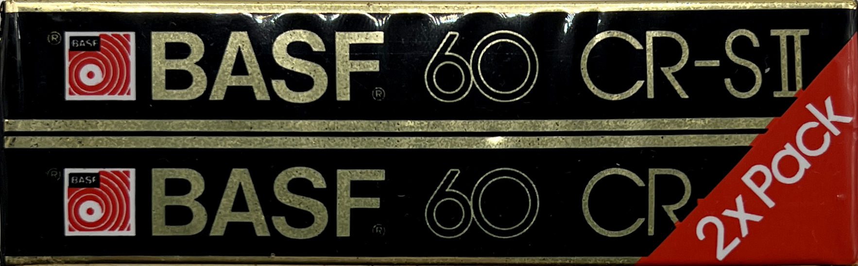 2 pack BASF Chromdioxid Super II 60 Type II Chrome 1985 Europe