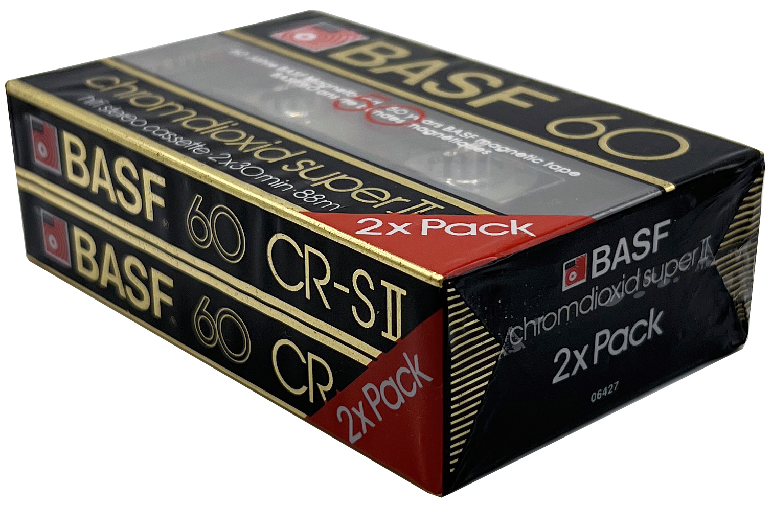 2 pack BASF Chromdioxid Super II 60 Type II Chrome 1985 Europe