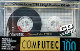 Compact Cassette Computec 100 Type II Chrome South Korea