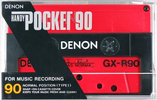 Compact Cassette Denon GX 90 "Handy Pocket GX-R" Type I Normal 1985 Japan