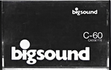 Compact Cassette Bigsound 60 Type I Normal USA