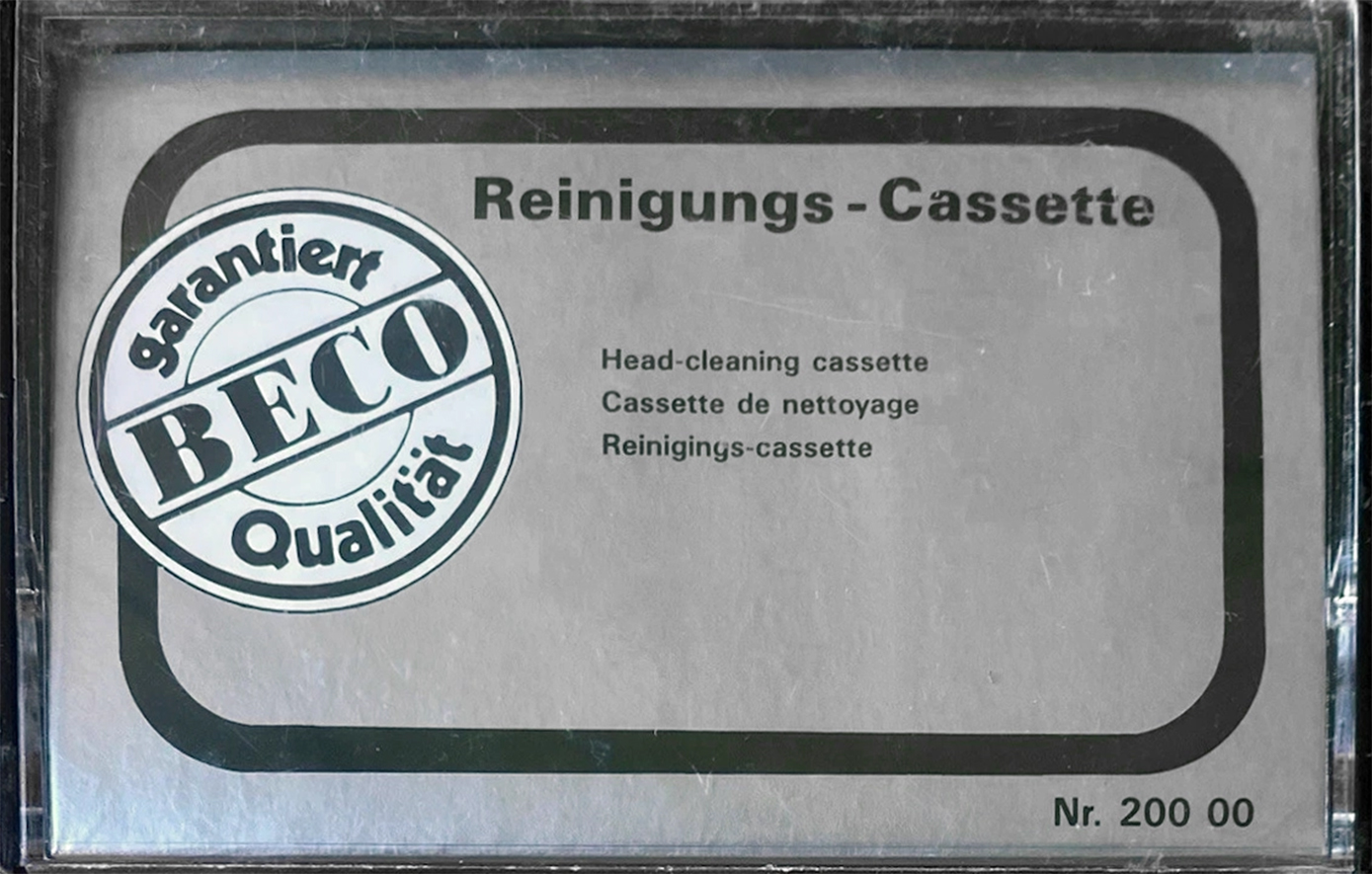 Compact Cassette BECO Cleaning Cassette 1979 Europe