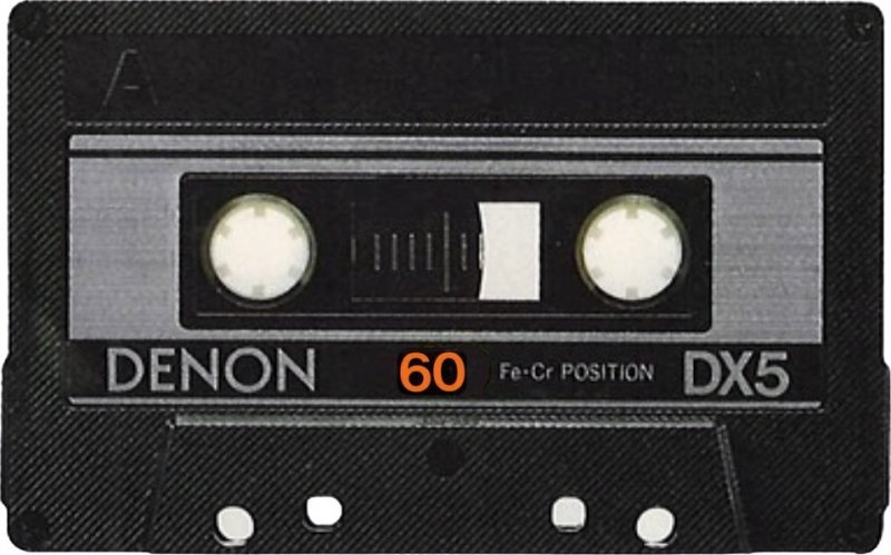 Compact Cassette Denon DX5 60 Type III Ferro Chrome 1981 Europe