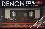 Compact Cassette Denon DX5 60 Type III Ferro Chrome 1981 Europe