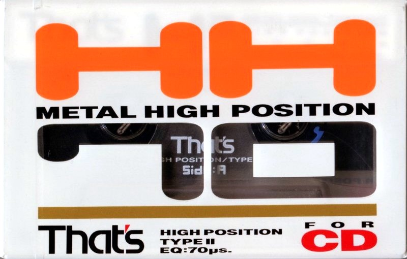 Compact Cassette Thats HH 70 Type II Chrome 1991 Japan