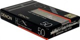 Compact Cassette Denon HG-X 50 "HG-X50" Type II Chrome 1990 Japan