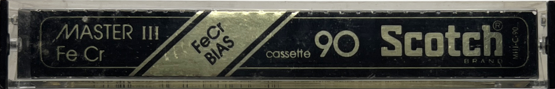 Compact Cassette Scotch Master III 90 Type III Ferro Chrome 1980 USA