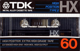 Compact Cassette TDK HX 60 Type II Chrome 1984 Japan