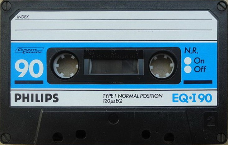 Compact Cassette Philips EQ-I 90 Type I Normal 1988 Europe
