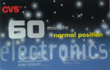 Compact Cassette CVS 60 "CVS Pharmacy Inc." Type I Normal USA