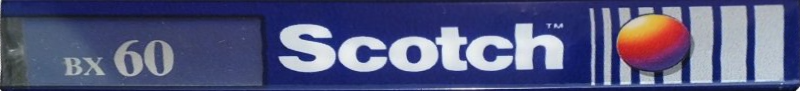 Compact Cassette Scotch BX 60 Type I Normal 1987 Europe