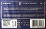 Compact Cassette BASF Chrome Extra II 90 Type II Chrome 1990 Europe