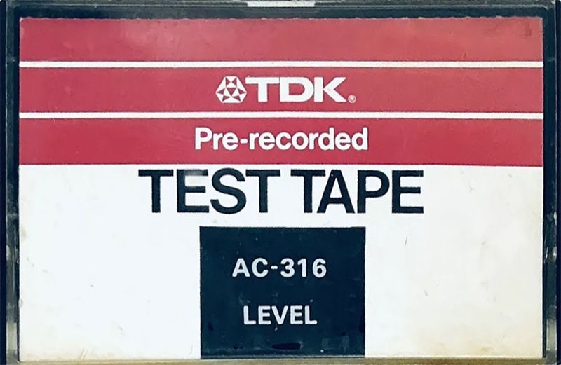 Compact Cassette TDK "AC-316 Level" Test Cassette 1981 Japan