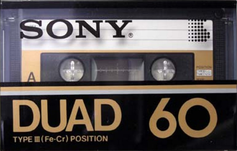 Compact Cassette Sony Duad 60 Type III Ferro Chrome 1983 Japan