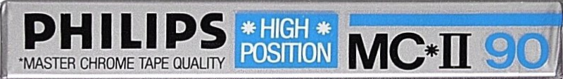 Compact Cassette Philips MC-II 90 Type II Chrome 1985 Europe