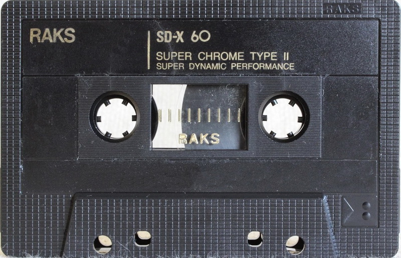 Compact Cassette RAKS SD-X 60 Type II Chrome 1990 Europe