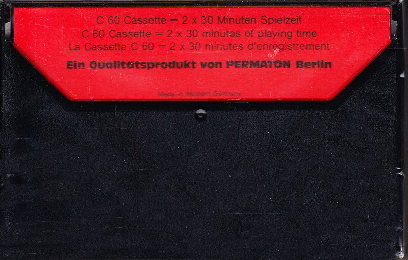Compact Cassette Permaton Ferro Plus 60 Type I Normal 1977 Europe