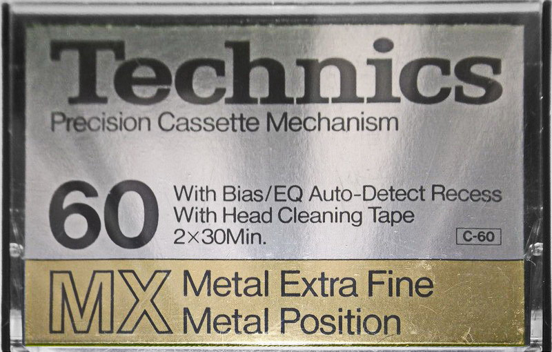 Compact Cassette Technics MX 60 "RT-60MX" Type IV Metal 1979 Europe