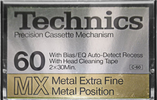 Compact Cassette Technics MX 60 "RT-60MX" Type IV Metal 1979 Europe