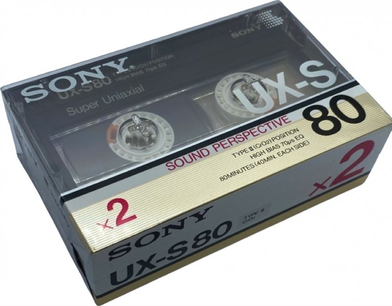 2 pack Sony UX-S 80 Type II Chrome 1986 Japan