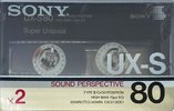 2 pack Sony UX-S 80 Type II Chrome 1986 Japan