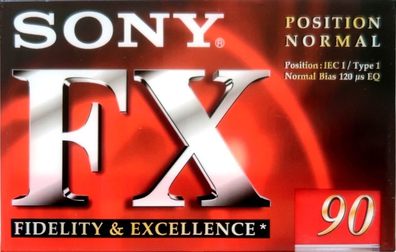 Compact Cassette Sony FX 90 "C-90FX1C" Type I Normal 1998 Europe