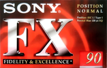 Compact Cassette Sony FX 90 "C-90FX1C" Type I Normal 1998 Europe