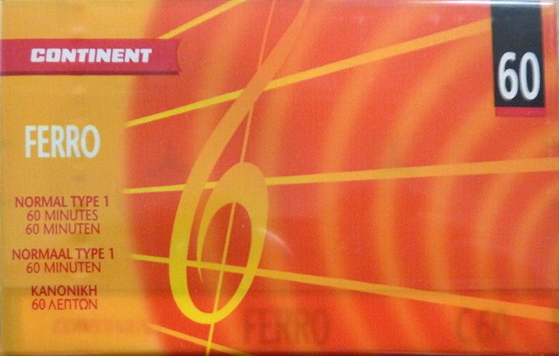 Compact Cassette Continent / Continente Ferro 60 Type I Normal Europe