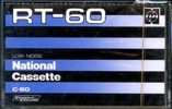 Compact Cassette National RT 60 "RT-60" Type I Normal 1972 Japan