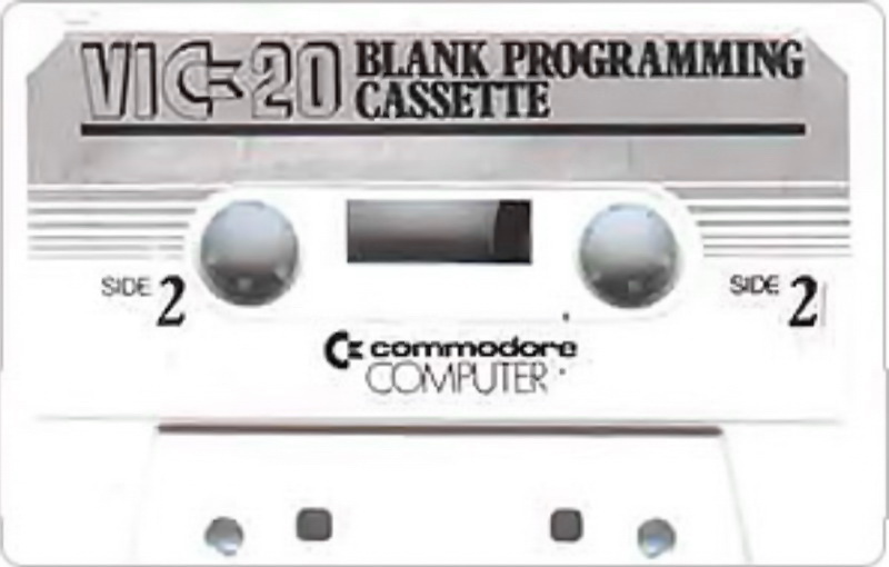 Compact Cassette Commodore 20 "VIC Blank Programming Cassette" Computer Cassette USA