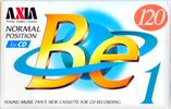 Compact Cassette AXIA Be 1 120 "BE1A 120" Type I Normal 1996 Japan