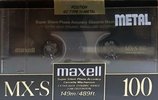 Compact Cassette Maxell MX-S 100 Type IV Metal 1990 Europe