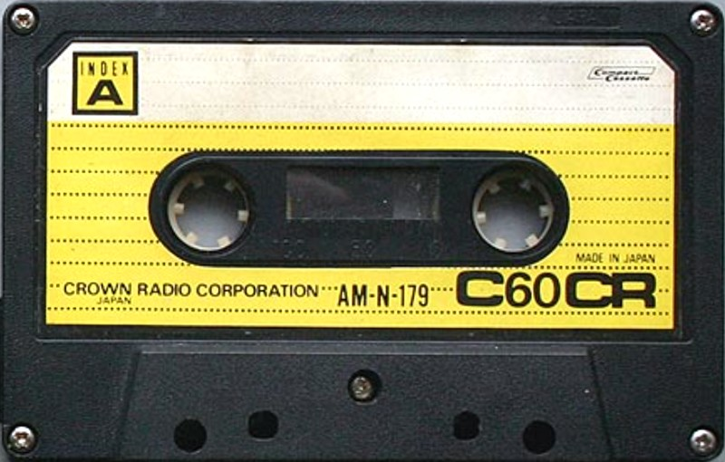 Compact Cassette Crown / Crown Radio Corporation 60 "AM-N-179" Type II Chrome Japan