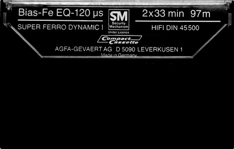 Compact Cassette AGFA Super Ferro Dynamic I 60+6 Type I Normal 1980 Europe