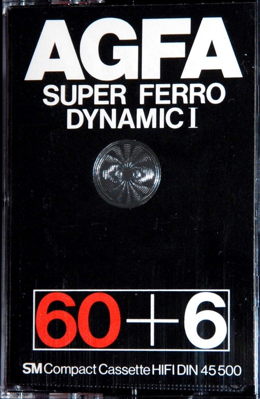 Compact Cassette AGFA Super Ferro Dynamic I 60+6 Type I Normal 1980 Europe