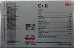 Compact Cassette Sonovox Cr II 90 Type II Chrome 1983 Portugal