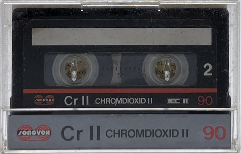 Compact Cassette Sonovox Cr II 90 Type II Chrome 1983 Portugal