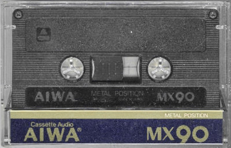 Compact Cassette Aiwa MX 90 Type IV Metal 1982 Worldwide