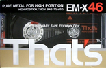 Compact Cassette Thats EM-X 46 Type II Chrome 1987 Europe