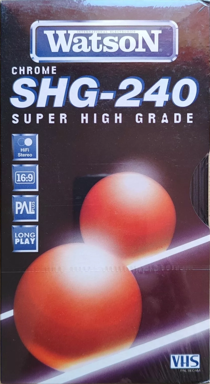 VHS, Video Home System Watson SHG 240 Type II Chrome Worldwide