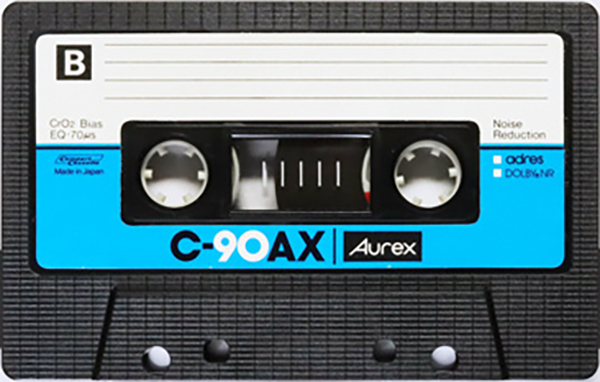 Compact Cassette Aurex AX 90 Type II Chrome 1980 Japan