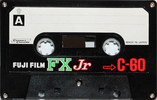 Compact Cassette Fuji Film FX Jr 60 Type I Normal 1974 Japan