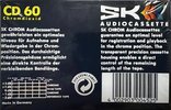 Compact Cassette SK CD 60 Type II Chrome 1995 Europe